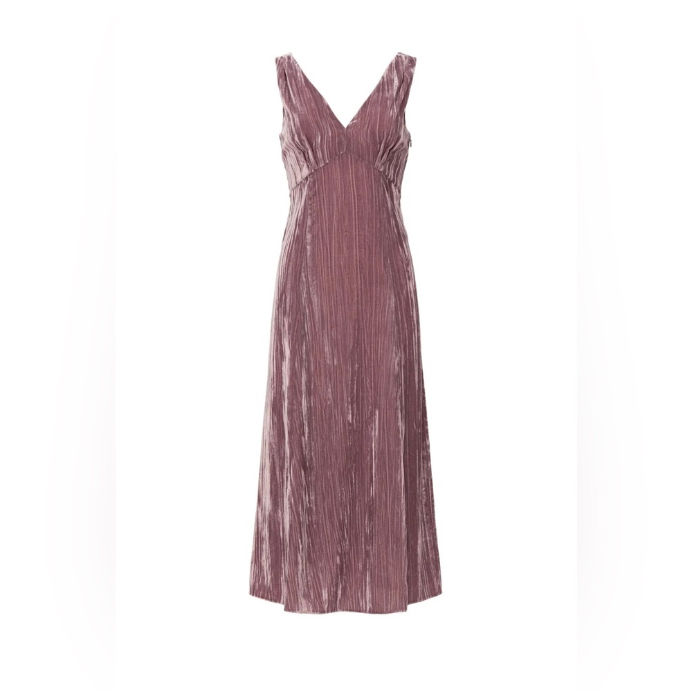 ❤️NWOT Vince Mauve Velvet Pintuck Paneled Size 16 $395
